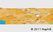 Political Panoramic Map of the area around 6° 28' 13" N, 1° 37' 30" W