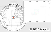 Blank Location Map of the area around 6° 28' 13" N, 20° 19' 30" W