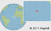 Savanna Style Location Map of the area around 6° 28' 13" N, 20° 19' 30" W