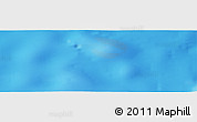 Physical Panoramic Map of the area around 6° 28' 13" N, 20° 19' 30" W