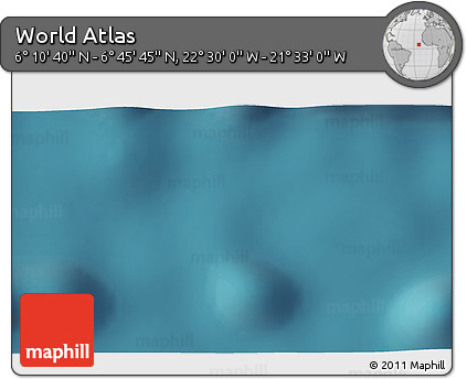 Satellite 3D Map of the Area around 6° 28' 13" N, 22° 1' 29" W