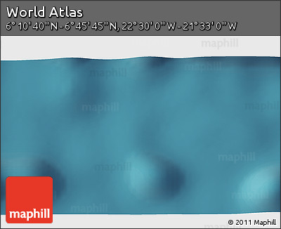Satellite 3D Map of the Area around 6° 28' 13" N, 22° 1' 29" W