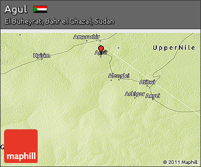 Physical 3D Map of Agul