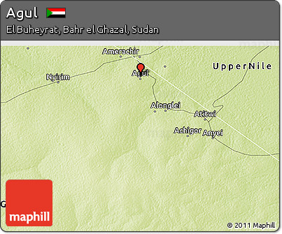 Physical 3D Map of Agul