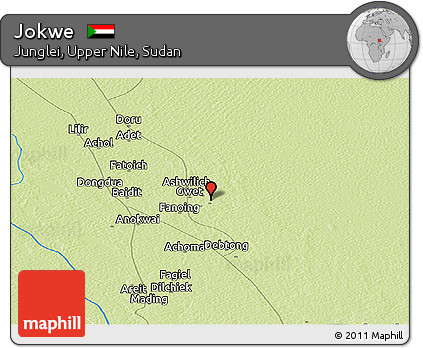 Physical Panoramic Map of Jokwe