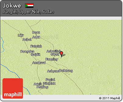 Physical Panoramic Map of Jokwe