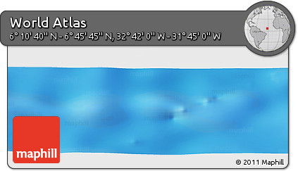 Physical Panoramic Map of the Area around 6° 28' 13" N, 32° 13' 30" W