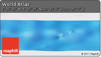 Physical Panoramic Map of the Area around 6° 28' 13" N, 32° 13' 30" W