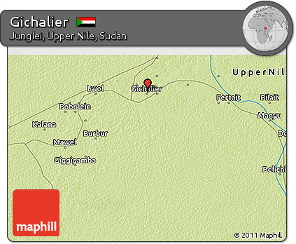 Physical 3D Map of Gichalier