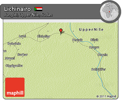 Physical 3D Map of Lichinairo