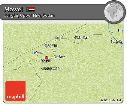 Physical 3D Map of Mawel