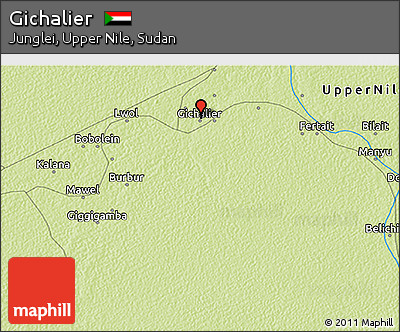 Physical 3D Map of Gichalier