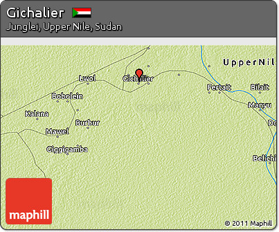 Physical 3D Map of Gichalier
