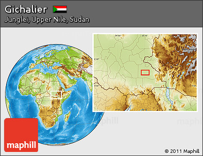 Physical Location Map of Gichalier