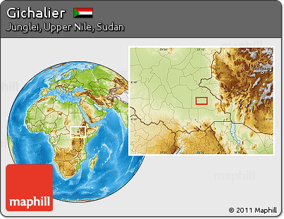Physical Location Map of Gichalier