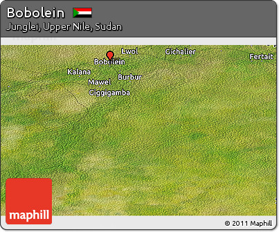 Satellite Panoramic Map of Bobolein