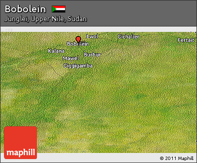 Satellite Panoramic Map of Bobolein