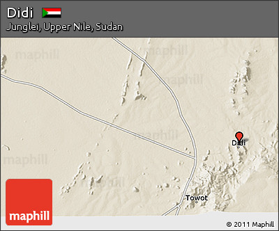Shaded Relief 3D Map of Didi