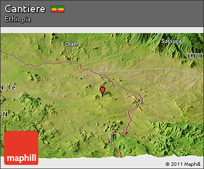 Satellite Panoramic Map of Cantiere