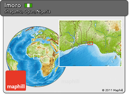 Physical Location Map of Imoro