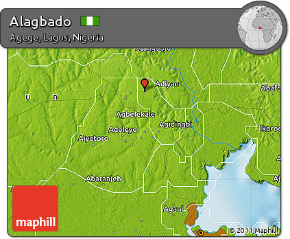 Physical Map of Alagbado