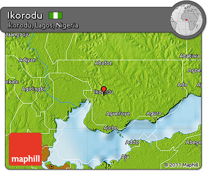 Physical Map of Ikorodu