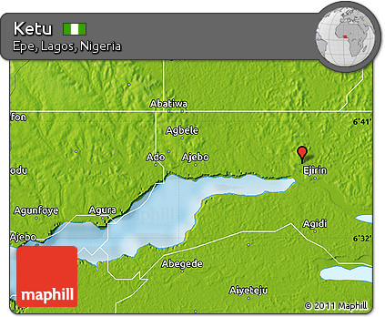 Physical Map of Ketu