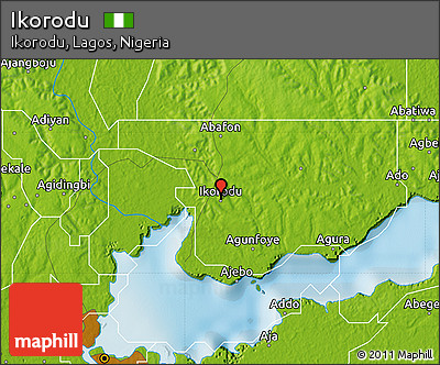 Physical Map of Ikorodu
