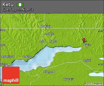 Physical Map of Ketu