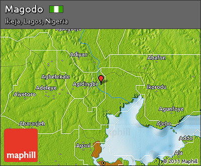 Physical Map of Magodo
