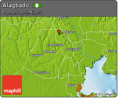 Physical Map of Alagbado
