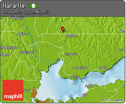 Physical Map of Ilara-Ile