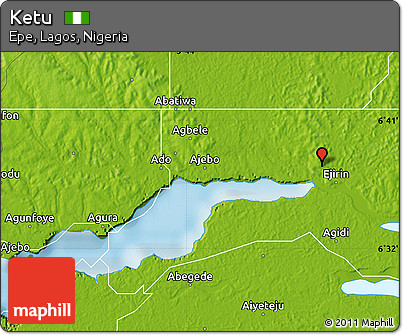 Physical Map of Ketu