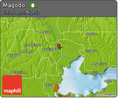 Physical Map of Magodo