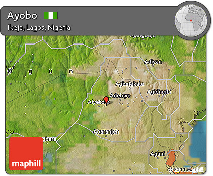 Satellite Map of Ayobo