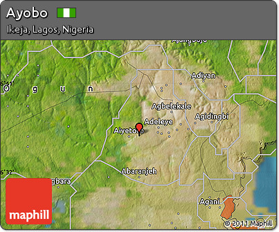 Satellite Map of Ayobo