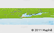 Physical Panoramic Map of the area around 6° 28' 13" N, 3° 28' 30" E