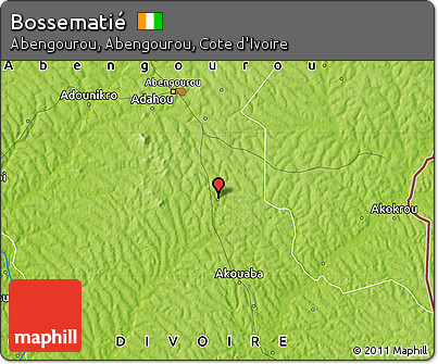 Physical Map of Bossematié