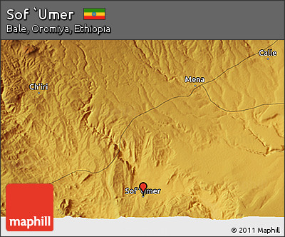 Physical 3D Map of Sof `Umer