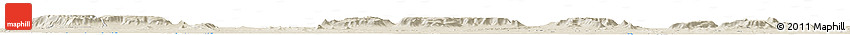 Shaded Relief Horizon Map of Kunyo