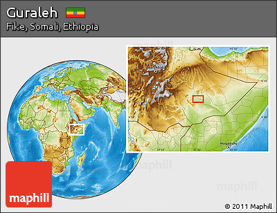 Physical Location Map of Guraleh