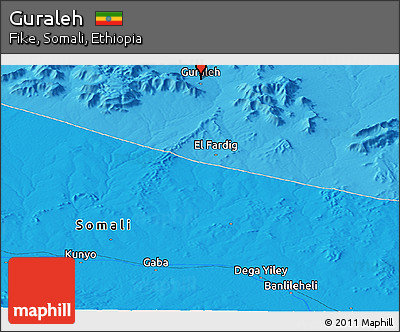 Political Panoramic Map of Guraleh