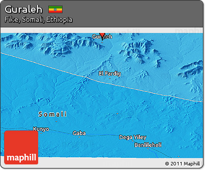 Political Panoramic Map of Guraleh