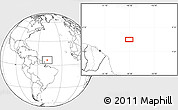 Blank Location Map of the area around 6° 28' 13" N, 48° 22' 30" W