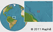 Satellite Location Map of the area around 6° 28' 13" N, 48° 22' 30" W