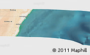Satellite Panoramic Map of the area around 6° 28' 13" N, 49° 22' 30" E