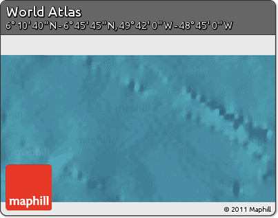 Satellite 3D Map of the Area around 6° 28' 13" N, 49° 13' 30" W
