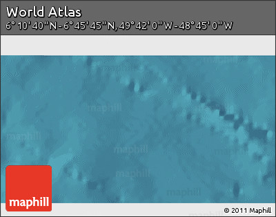 Satellite 3D Map of the Area around 6° 28' 13" N, 49° 13' 30" W