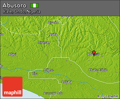 Physical 3D Map of Abusoro
