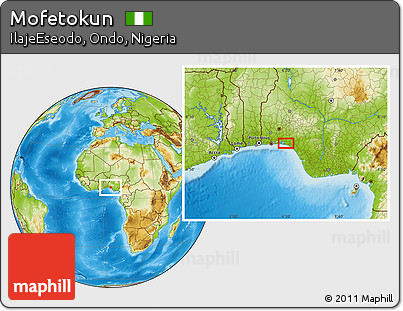 Physical Location Map of Mofetokun